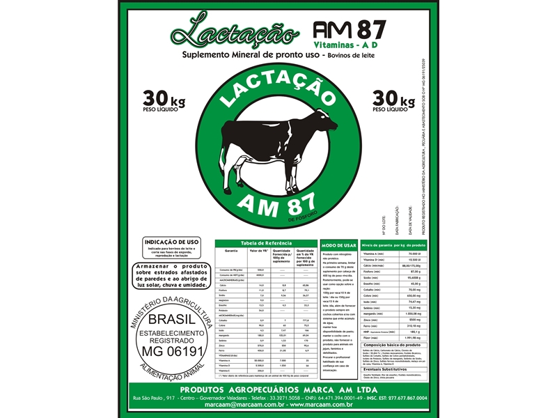 Lactação AM 87 30 kg